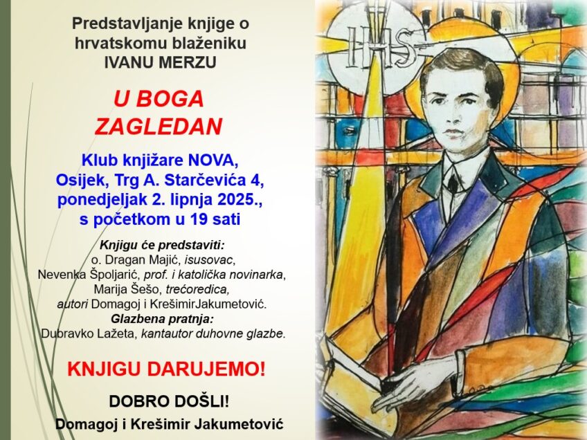 Klub knjižare Nova: Predstavljanje knjige “U Boga zagledan”