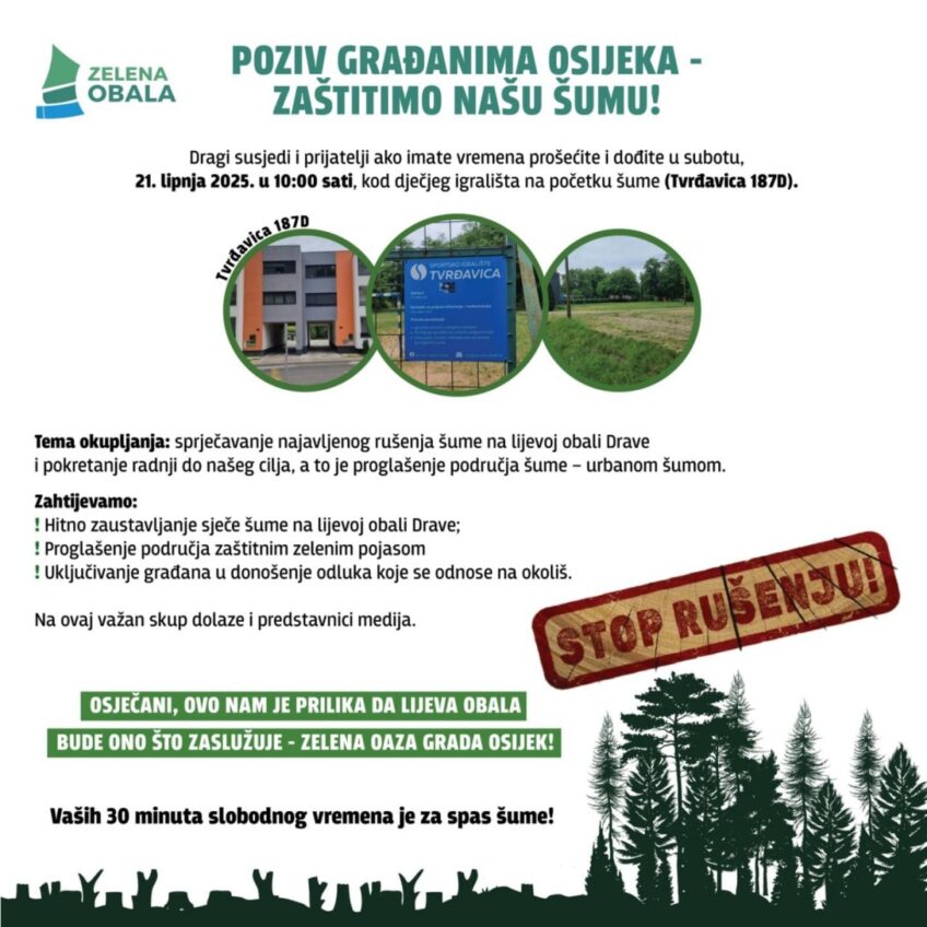 Borba za očuvanje šume: Građanska inicijativa traži prenamjenu plantaže u urbanu šumu