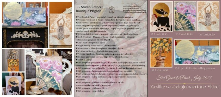 Studio Respect boutique prigode: Feel Good & Paint [srpanj, 2025.]