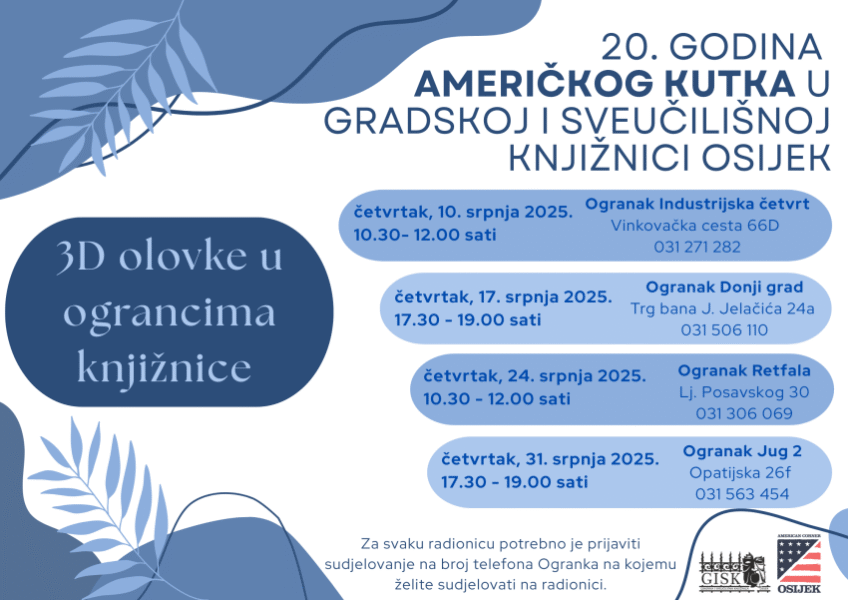 GISKO: 3D olovke u ograncima Knjižnice