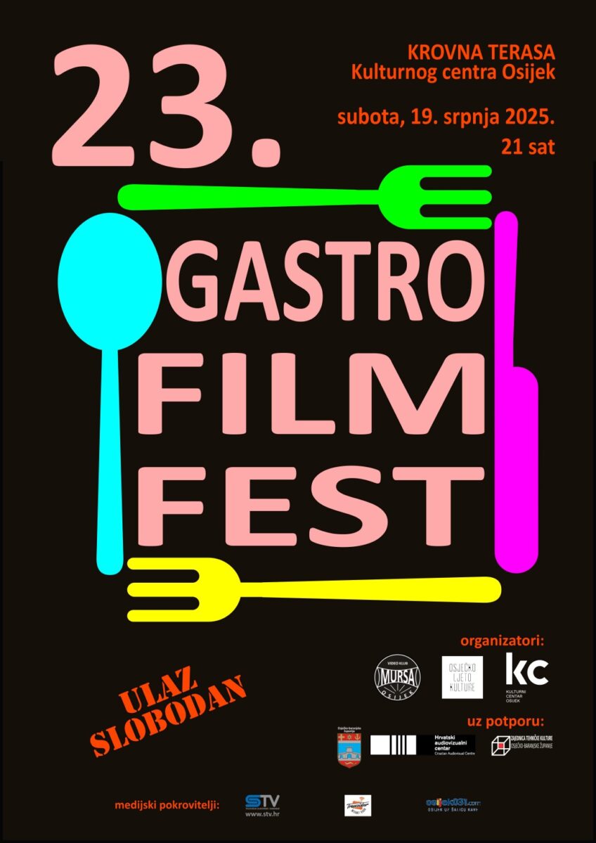 23. Gastro Film Festival ponovno u Osijeku – spoj filma, hrane i međunarodne kulture