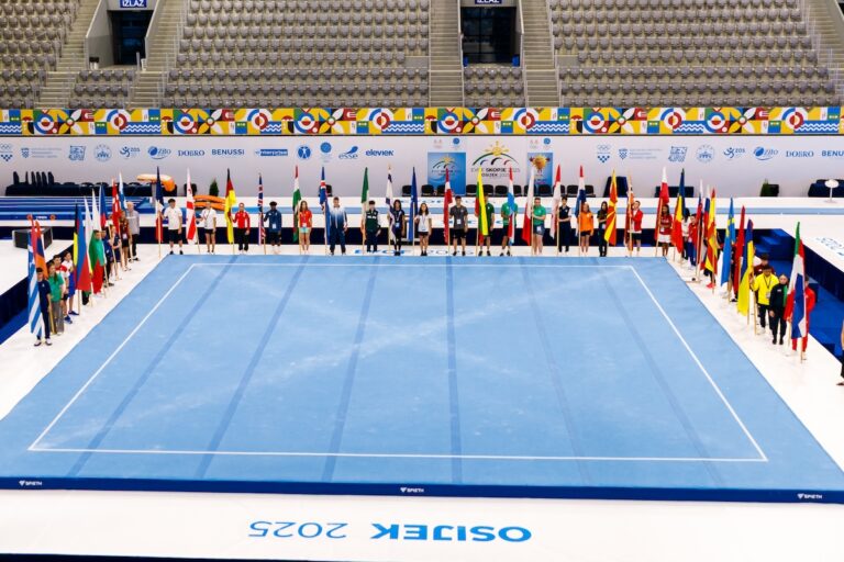 [FOTO] Sport ujedinjuje: EYOF otvoren u Osijeku, 500 mladih gimnastičara iz 40 zemalja stiglo u Gradski vrt