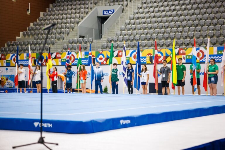 [FOTO] Sport ujedinjuje: EYOF otvoren u Osijeku, 500 mladih gimnastičara iz 40 zemalja stiglo u Gradski vrt