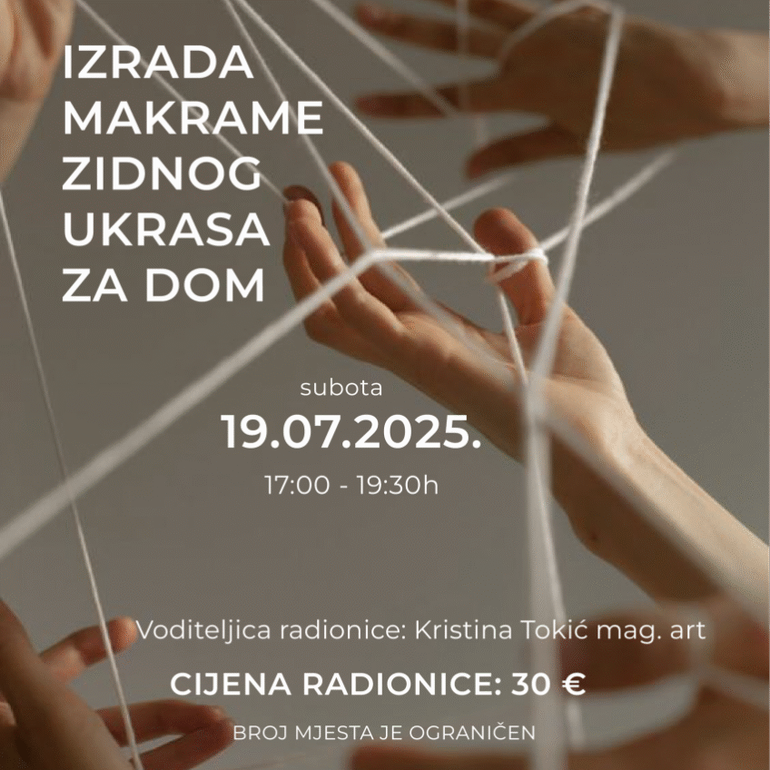 Udruga PLANTaža: Kreativna radionica makramea