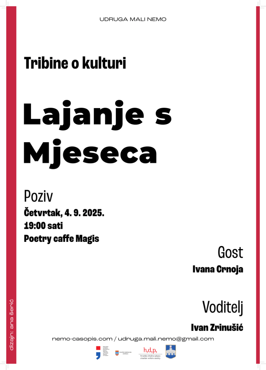 Poetry caffe Magis: Tribina “Lajanje s Mjeseca”