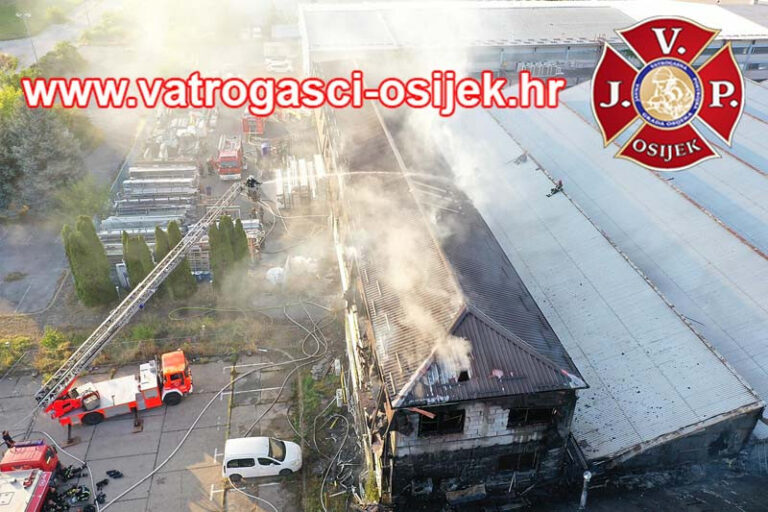 [FOTO] Veliki požar u Osijeku: Uzrok požara je kvar na elektroinstalacijama