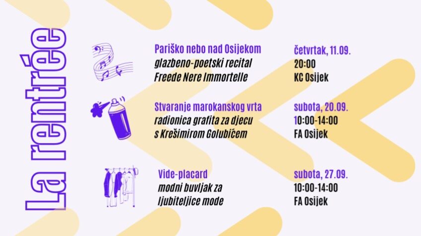 Francuska alijansa Osijek: La rentrée