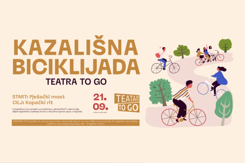 Kazališna biciklijada od Osijeka do Kopačkog rita