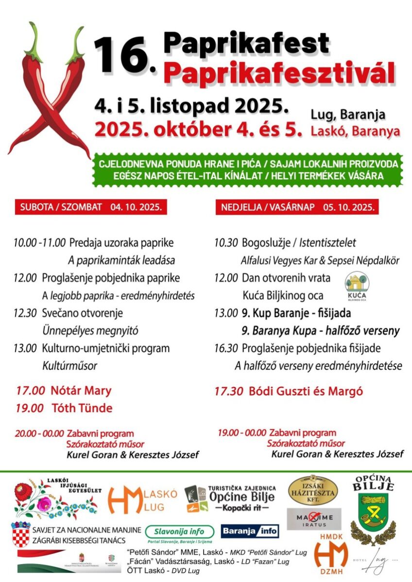 16. Paprikafest [program, 2025.]