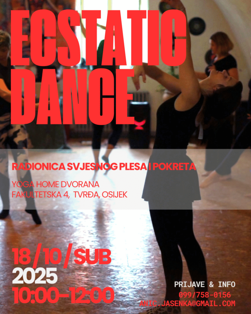 Dvorana Yoga home: Ecstatic dance radionica
