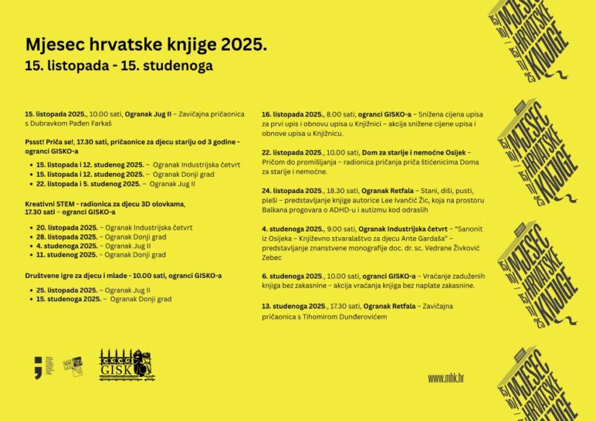 GISKO: Mjesec hrvatske knjige “Odabrali knjižničari” [program, 2025.]