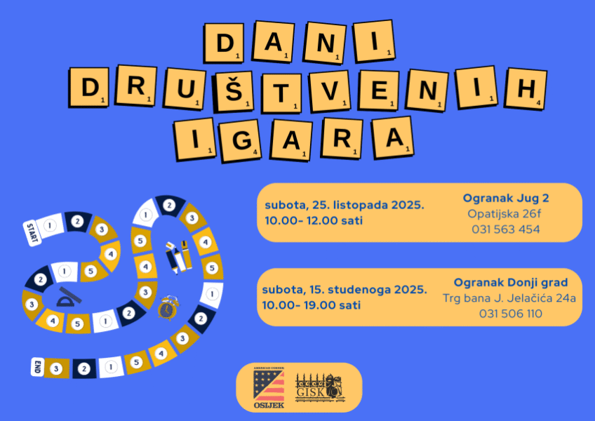 GISKO: Radionice 3D olovaka i Dani društvenih igara
