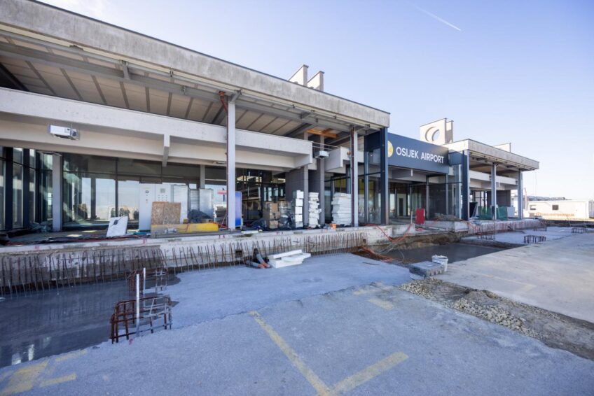 Zračna luka Osijek dobiva novo lice: veći, moderniji i funkcionalniji terminal već na proljeće