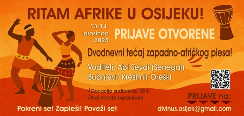 Dvodnevni tečaj afričkog plesa u Osijeku