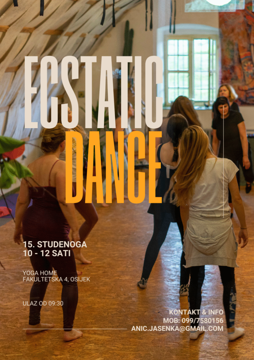 Dvorana Yoga home: Radionica – Ecstatic dance [studeni, 2025.]