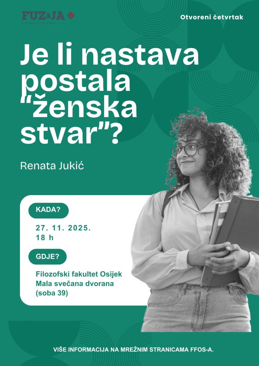 FFOS: Otvoreni četvrtak “Je li nastava postala “ženska stvar”?”