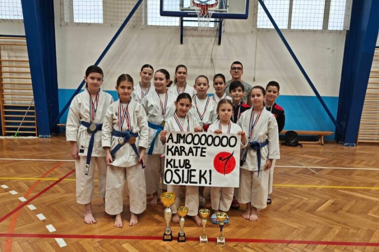 Karate Akademija Osijek najuspješnija na završnici Otvorene karate lige OBŽ