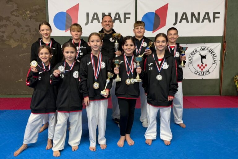 Karate Akademija Osijek najuspješnija na završnici Otvorene karate lige OBŽ