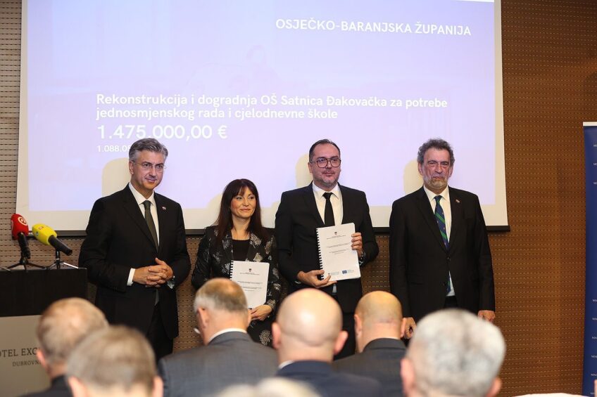 Nova velika ulaganja u obrazovanje: 26,3 milijuna eura za škole u Osječko-baranjskoj županiji