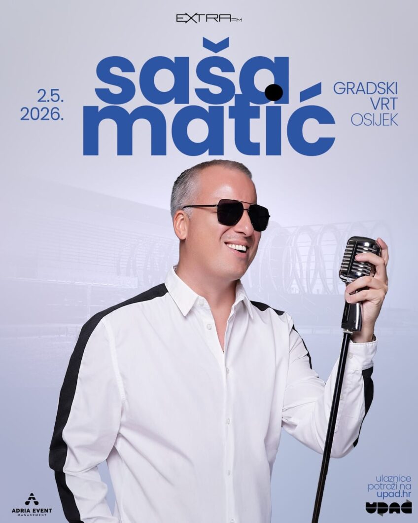 Saša Matić stiže u dvoranu Gradski vrt!