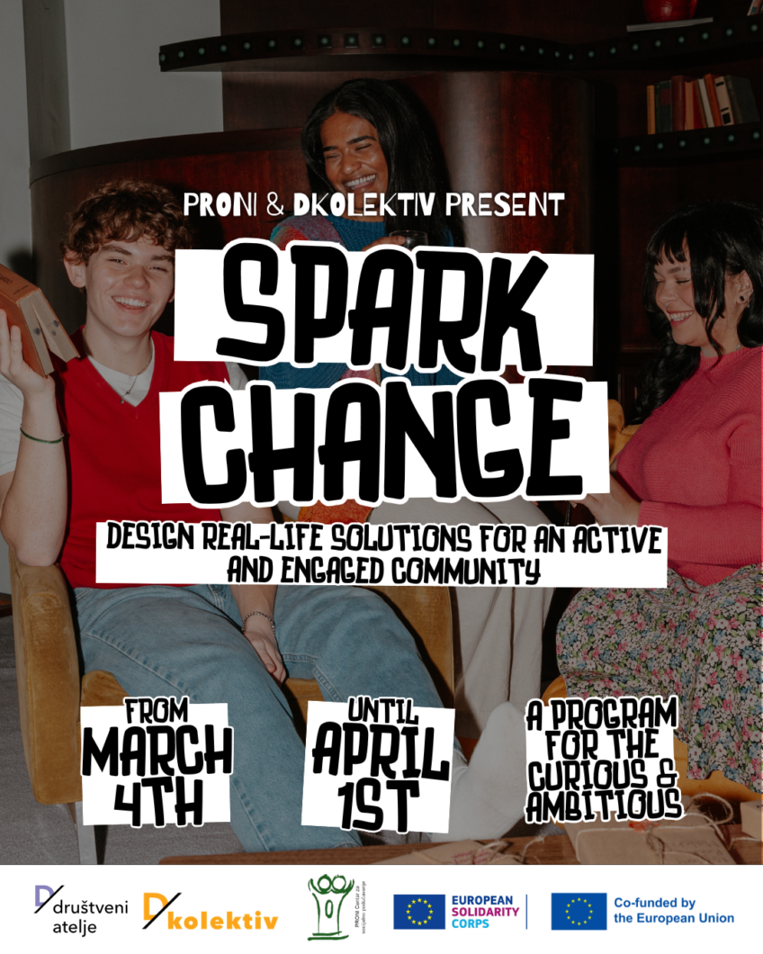 Info-centar za mlade Osijek: Ciklus radionica za mlade “Spark Change”