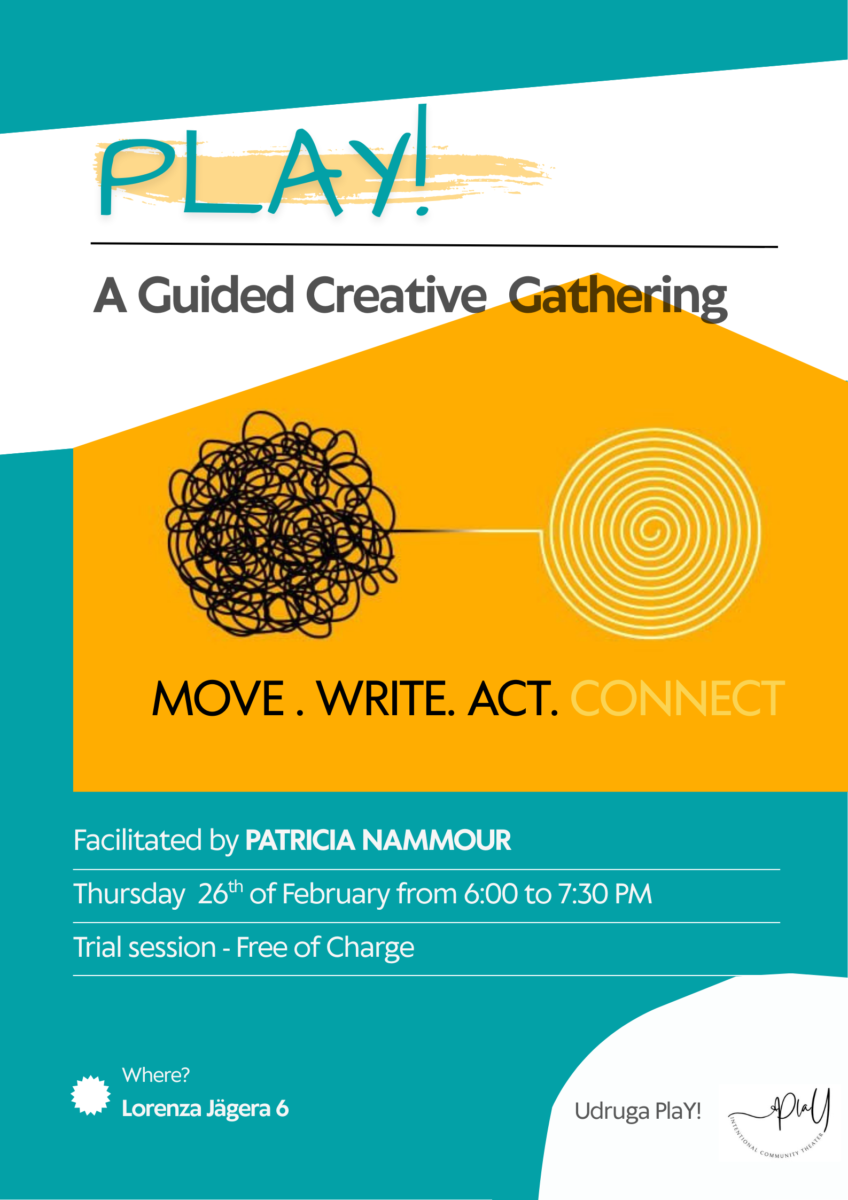 PlaY! Workshop for adults in English