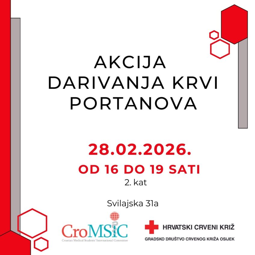 Portanova: Akcija dobrovoljnog darivanja krvi [veljača, 2026.]