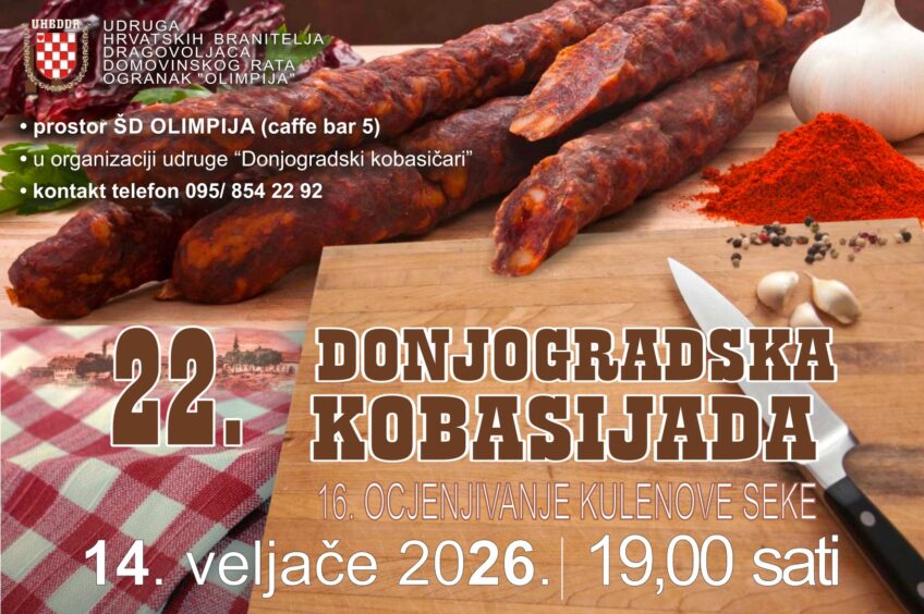 » Osijek     » Događaji – najave i recenzije        » 22. Donjogradska kobasijada [2026.] 22. Donjogradska kobasijada [2026.]