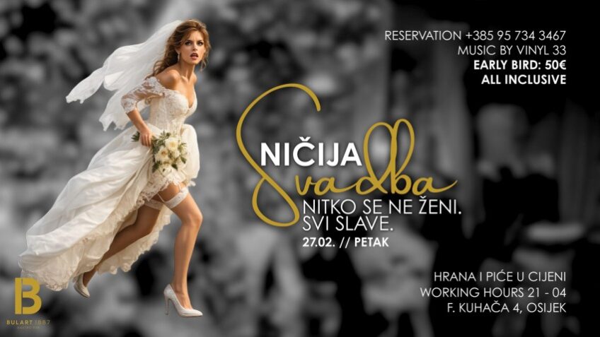 Gastro pubu Bulart 1887: Ničija svadba uz Vinyl 33
