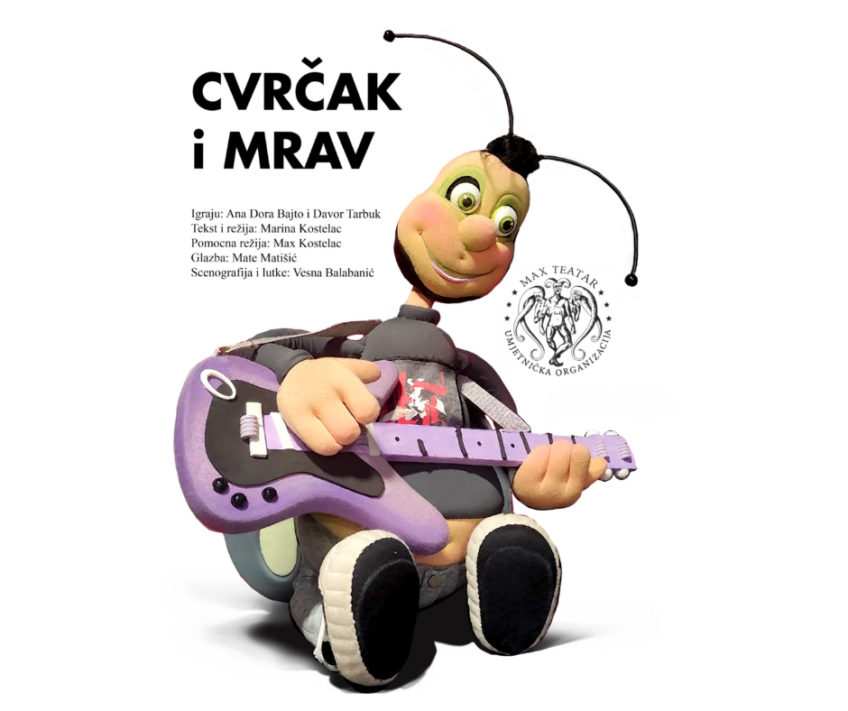 “Cvrčak i mrav” gostovanje Max teatra u Dječjem kazalištu
