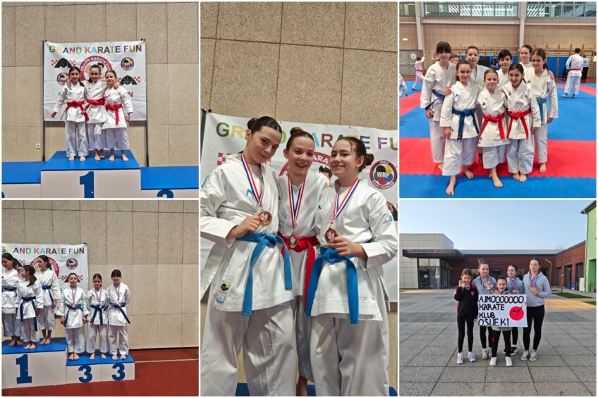 Karate klubu Osijek prvo mjesto u ukupnom poretku klubova u katama s osvojenih 12 medalja!