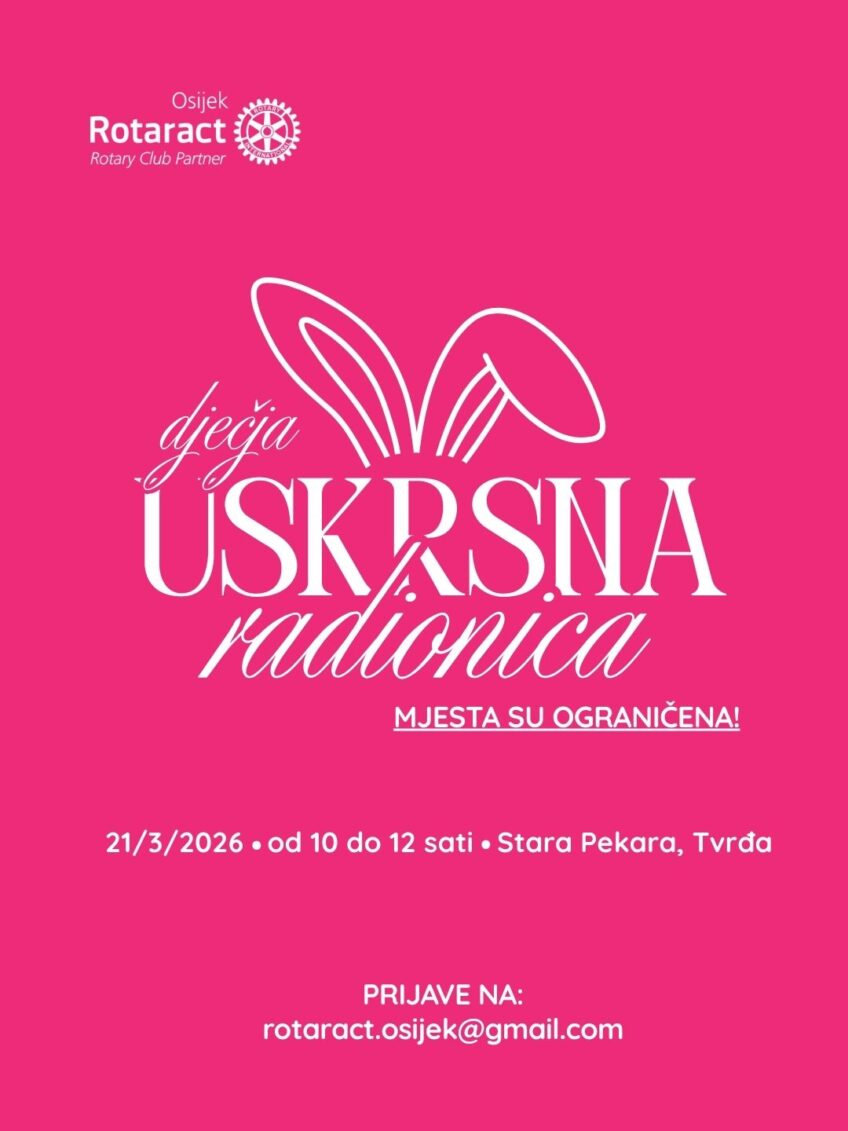 Proljeće i Uskrs kroz dječju kreativnost: Rotaract organizira radionicu u Osijeku