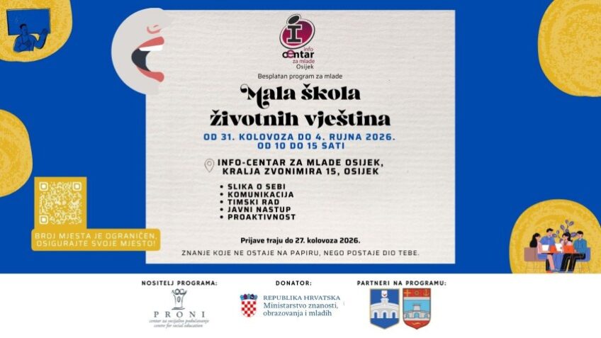 Info-centar za mlade: Mala škola životnih vještina