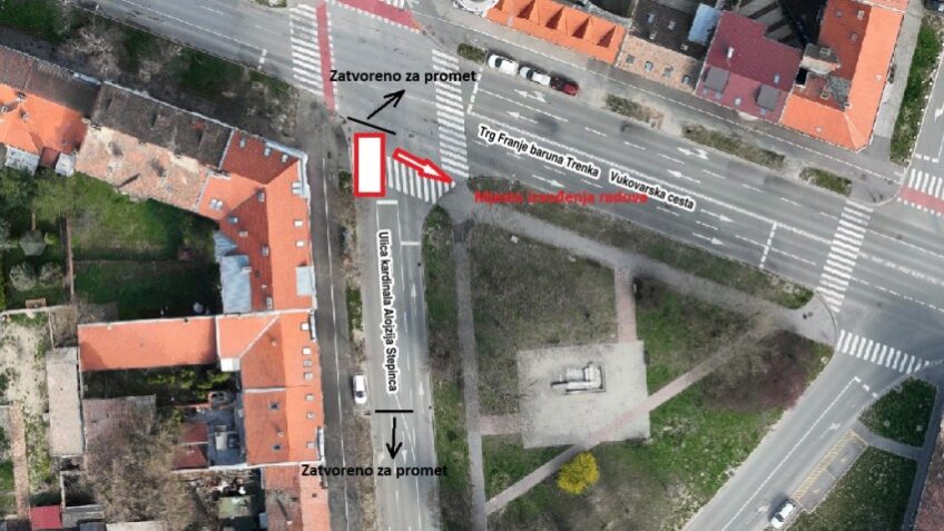 Zbog hitnih radova zatvara se dio Stepinčeve ulice: Evo do kada će trajati radovi