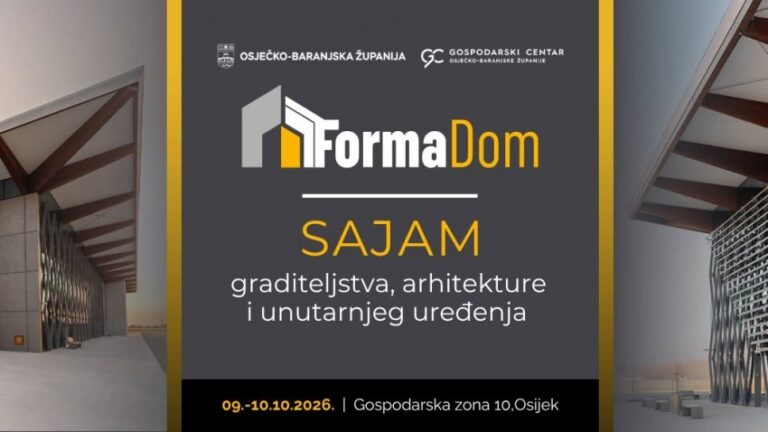 Gospodarski centar vraća tradiciju: Stiže FormaDom – sajam graditeljstva, arhitekture i unutarnjeg uređenja