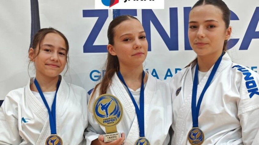 Tri medalje za Karate klub Osijek na međunarodnom turniru u Zenici