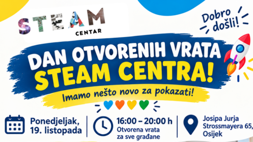 Udruga STEAM centar: Dan otvorenih vrata 2026.