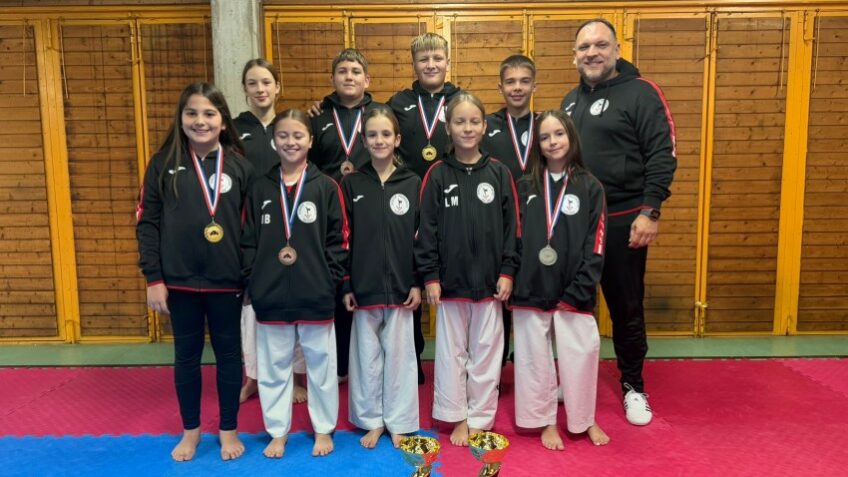 Karate Akademija Osijek osvojila sedam državnih medalja na Prvenstvu Hrvatske