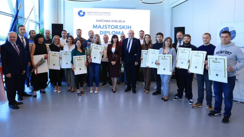 Sve veći interes za majstorska zvanja: U OBŽ-u uručene 44 majstorske diplome